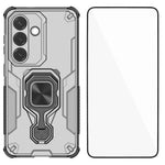 Custodia per telefono WANLONFENG in metallo con supporto e protezione per lo schermo, For Galaxy S26+ 5G, For Galaxy S26 Ultra 5G, For Galaxy S26 5G, For Galaxy A57 5G