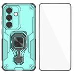 Custodia per telefono WANLONFENG in metallo con supporto e protezione per lo schermo, For Galaxy S26+ 5G, For Galaxy S26 Ultra 5G, For Galaxy S26 5G, For Galaxy A57 5G