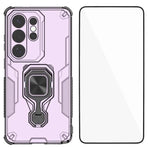 Custodia per telefono WANLONFENG in metallo con supporto e protezione per lo schermo, For Galaxy S26+ 5G, For Galaxy S26 Ultra 5G, For Galaxy S26 5G, For Galaxy A57 5G