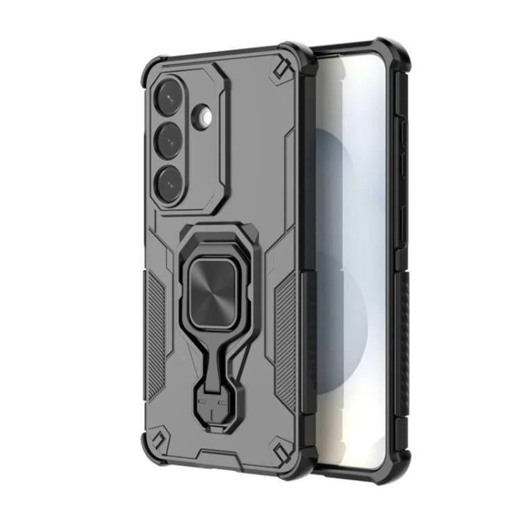 Custodia per telefono WANLONFENG in metallo con supporto e protezione per lo schermo, For Galaxy S26+ 5G, For Galaxy S26 Ultra 5G, For Galaxy S26 5G, For Galaxy A57 5G