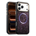 Custodia magnetica antiurto con airbag glitterato per telefono, For iPhone 17 Pro Max, For iPhone 17 Pro, For iPhone 17, For iPhone Air, For iPhone 16 Pro Max, For iPhone 16 Pro