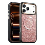 Custodia magnetica antiurto con airbag glitterato per telefono, For iPhone 17 Pro Max, For iPhone 17 Pro, For iPhone 17, For iPhone Air, For iPhone 16 Pro Max, For iPhone 16 Pro