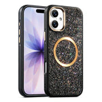 Custodia magnetica antiurto con airbag glitterato per telefono, For iPhone 17 Pro Max, For iPhone 17 Pro, For iPhone 17, For iPhone Air, For iPhone 16 Pro Max, For iPhone 16 Pro
