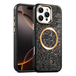 Custodia magnetica antiurto con airbag glitterato per telefono, For iPhone 17 Pro Max, For iPhone 17 Pro, For iPhone 17, For iPhone Air, For iPhone 16 Pro Max, For iPhone 16 Pro