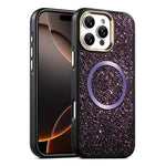 Custodia magnetica antiurto con airbag glitterato per telefono, For iPhone 17 Pro Max, For iPhone 17 Pro, For iPhone 17, For iPhone Air, For iPhone 16 Pro Max, For iPhone 16 Pro