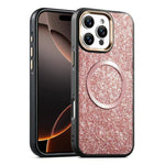 Custodia magnetica antiurto con airbag glitterato per telefono, For iPhone 17 Pro Max, For iPhone 17 Pro, For iPhone 17, For iPhone Air, For iPhone 16 Pro Max, For iPhone 16 Pro