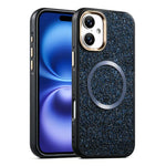 Custodia magnetica antiurto con airbag glitterato per telefono, For iPhone 16, For iPhone 15 Pro Max, For iPhone 15 Pro, For iPhone 15, For iPhone 14 / 13, For iPhone 14 Pro