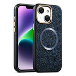 Custodia magnetica antiurto con airbag glitterato per telefono, For iPhone 16, For iPhone 15 Pro Max, For iPhone 15 Pro, For iPhone 15, For iPhone 14 / 13, For iPhone 14 Pro