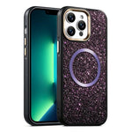 Custodia magnetica antiurto con airbag glitterato per telefono, For iPhone 14 Pro Max, For iPhone 13 Pro Max, For iPhone 13 Pro