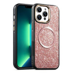 Custodia magnetica antiurto con airbag glitterato per telefono, For iPhone 14 Pro Max, For iPhone 13 Pro Max, For iPhone 13 Pro