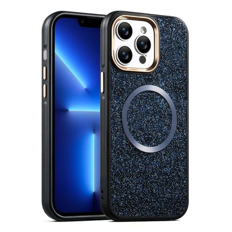Custodia magnetica antiurto con airbag glitterato per telefono, For iPhone 14 Pro Max, For iPhone 13 Pro Max, For iPhone 13 Pro
