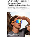 L085 Occhiali intelligenti da ciclismo con intelligenza artificiale, doppio microfono, cancellazione del rumore, assistente vocale e funzione di chiamata, con doppio microfono da 8 MP e cancellazione del rumore.