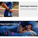 Smartwatch sportivo GPS HD350 Pro con display AMOLED da 1,32 pollici, supporto per chiamate Bluetooth, monitoraggio del sonno, dell'ossigeno nel sangue, della frequenza cardiaca e della salute durante la sedentarietà.