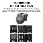 Rialzo per slitta a caldo Godox TR TTL, TR-C For Canon, TR-F For FUJIFILM, TR-N For Nikon, TR-O For Olympus, TR-S For Sony