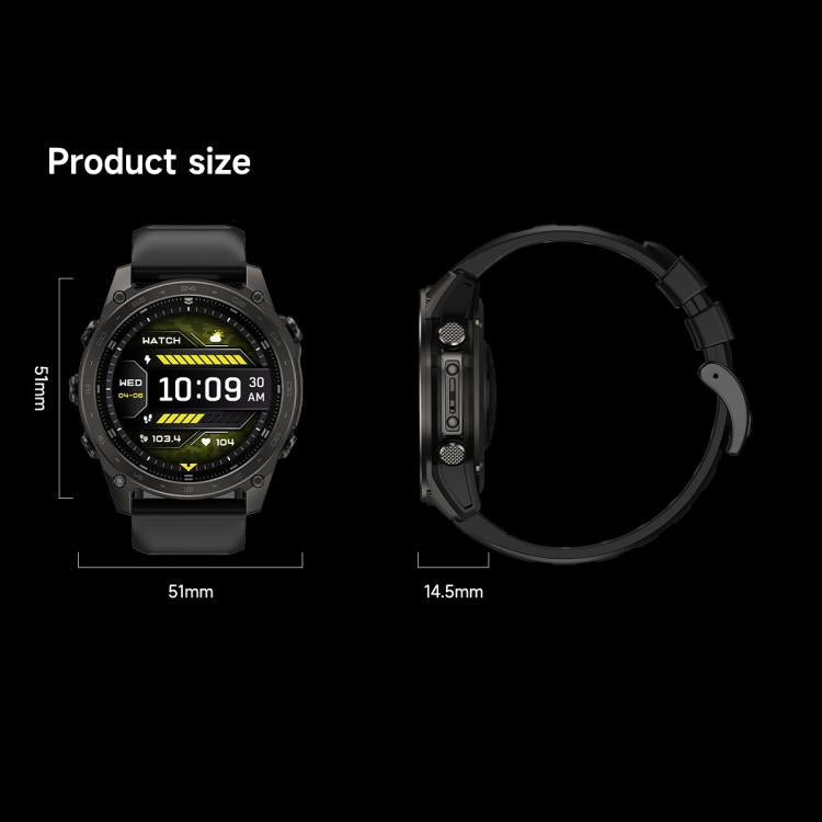Smartwatch sportivo T8 Pro con display AMOLED da 1,43 pollici, supporto per chiamate Bluetooth, monitoraggio del sonno, dell'ossigeno nel sangue, della frequenza cardiaca e della salute durante la sedentarietà.
