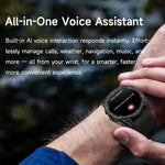 Smartwatch sportivo T8 Pro con display AMOLED da 1,43 pollici, supporto per chiamate Bluetooth, monitoraggio del sonno, dell'ossigeno nel sangue, della frequenza cardiaca e della salute durante la sedentarietà.