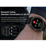 Smartwatch sportivo T8 Pro con display AMOLED da 1,43 pollici, supporto per chiamate Bluetooth, monitoraggio del sonno, dell'ossigeno nel sangue, della frequenza cardiaca e della salute durante la sedentarietà.