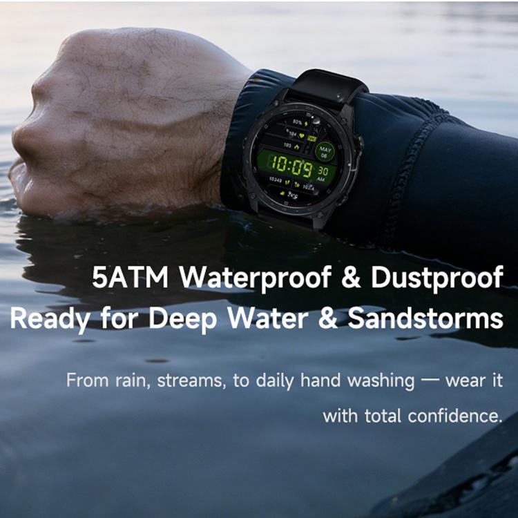 Smartwatch sportivo T8 Pro con display AMOLED da 1,43 pollici, supporto per chiamate Bluetooth, monitoraggio del sonno, dell'ossigeno nel sangue, della frequenza cardiaca e della salute durante la sedentarietà.