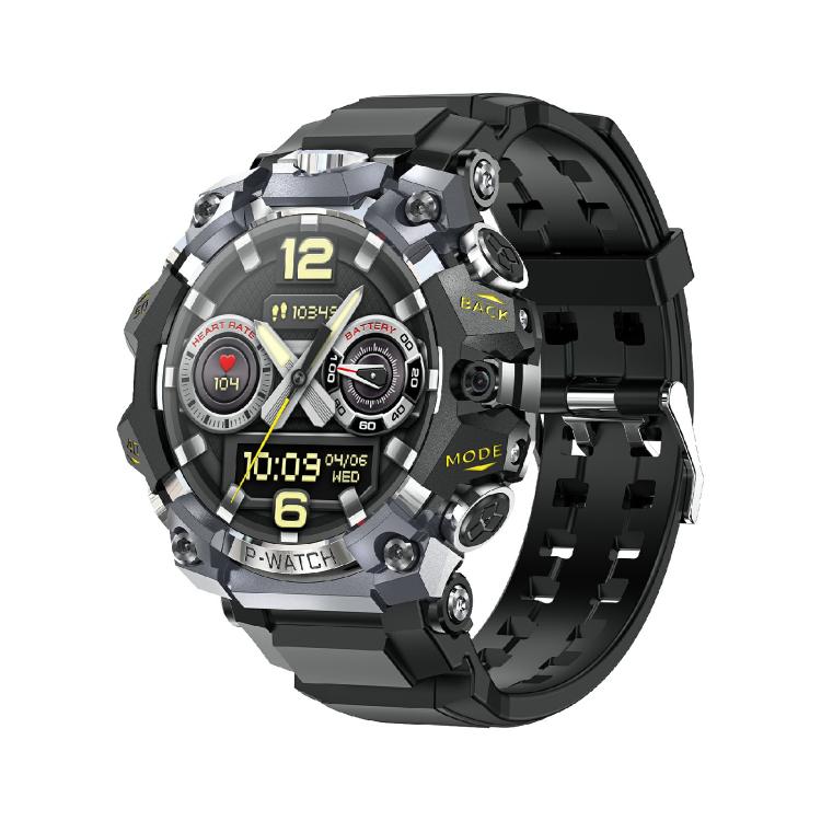 Smartwatch sportivo GPS S669 con display AMOLED da 1,75 pollici, supporto per chiamate Bluetooth, monitoraggio del sonno, dell'ossigeno nel sangue, della frequenza cardiaca e del ciclo mestruale femminile.