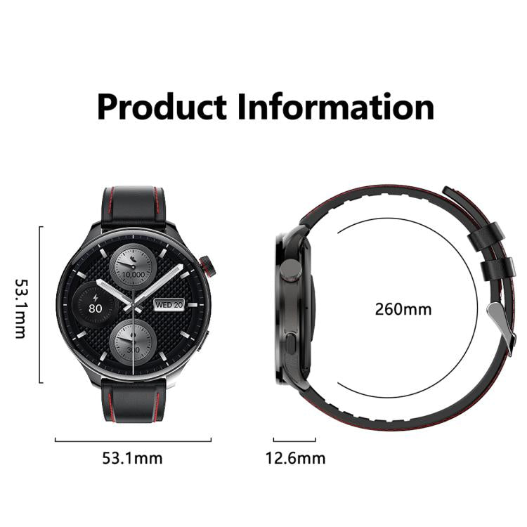 Smartwatch sportivo GPS S669 con display AMOLED da 1,75 pollici, supporto per chiamate Bluetooth, monitoraggio del sonno, dell'ossigeno nel sangue, della frequenza cardiaca e del ciclo mestruale femminile.