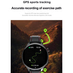Smartwatch sportivo GPS S669 con display AMOLED da 1,75 pollici, supporto per chiamate Bluetooth, monitoraggio del sonno, dell'ossigeno nel sangue, della frequenza cardiaca e del ciclo mestruale femminile.