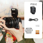 Flash per fotocamera Godox iT22 TTL Mini iFlash, iT22 C For Canon, iT22 N For Nikon, iT22 S For Sony, iT22 F For FUJIFILM, iT22 O For Olympus / Panasonic