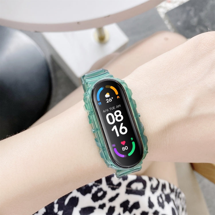 Per Xiaomi Mi Band 5/4 Cinturino universale in silicone trasparente con cinturino di ricambio