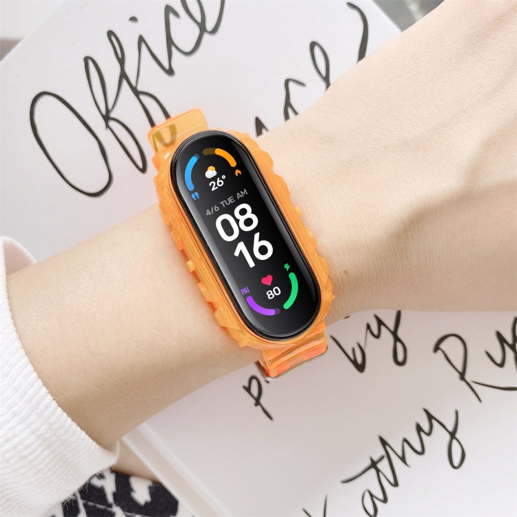 Per Xiaomi Mi Band 5/4 Cinturino universale in silicone trasparente con cinturino di ricambio