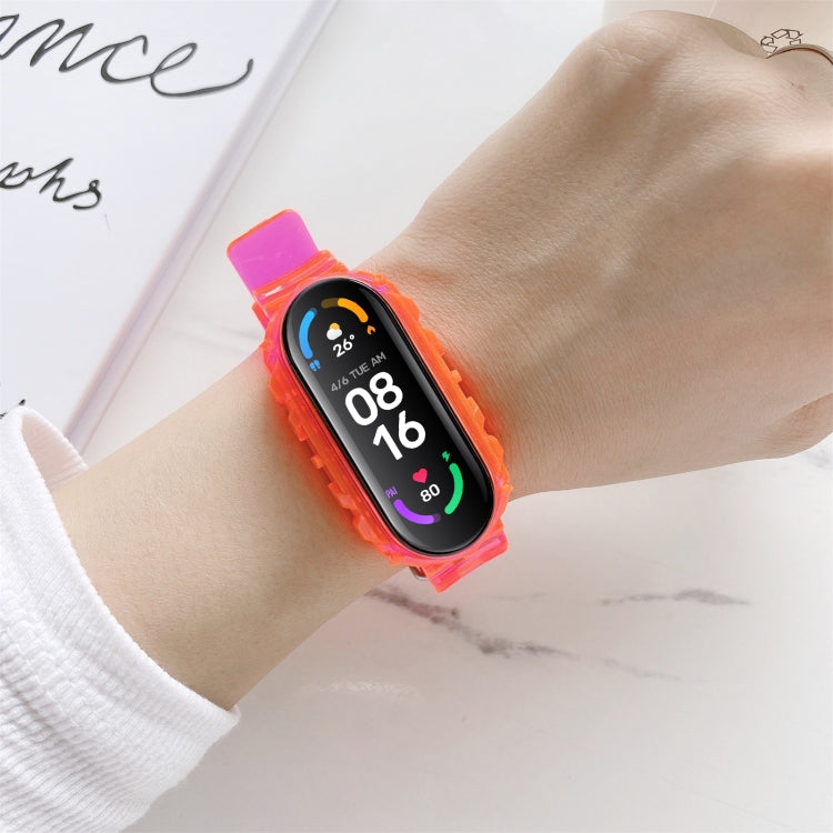 Per Xiaomi Mi Band 5/4 Cinturino universale in silicone trasparente con cinturino di ricambio
