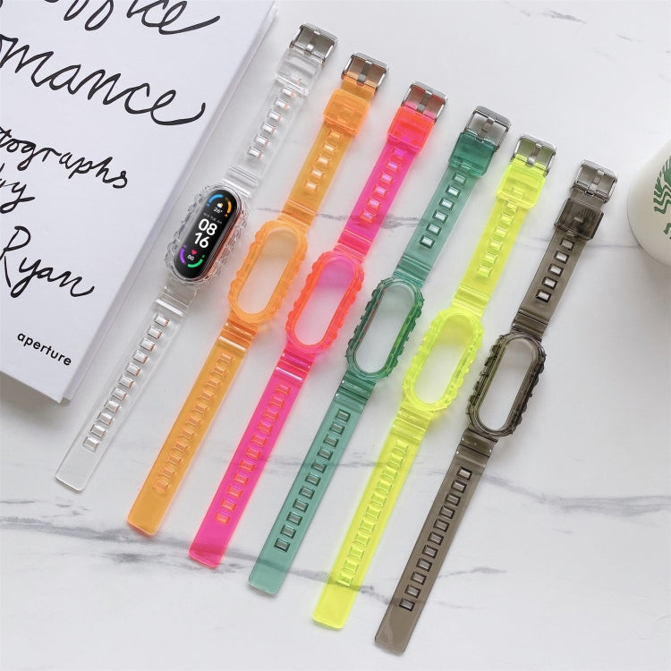 Per Xiaomi Mi Band 5/4 Cinturino universale in silicone trasparente con cinturino di ricambio