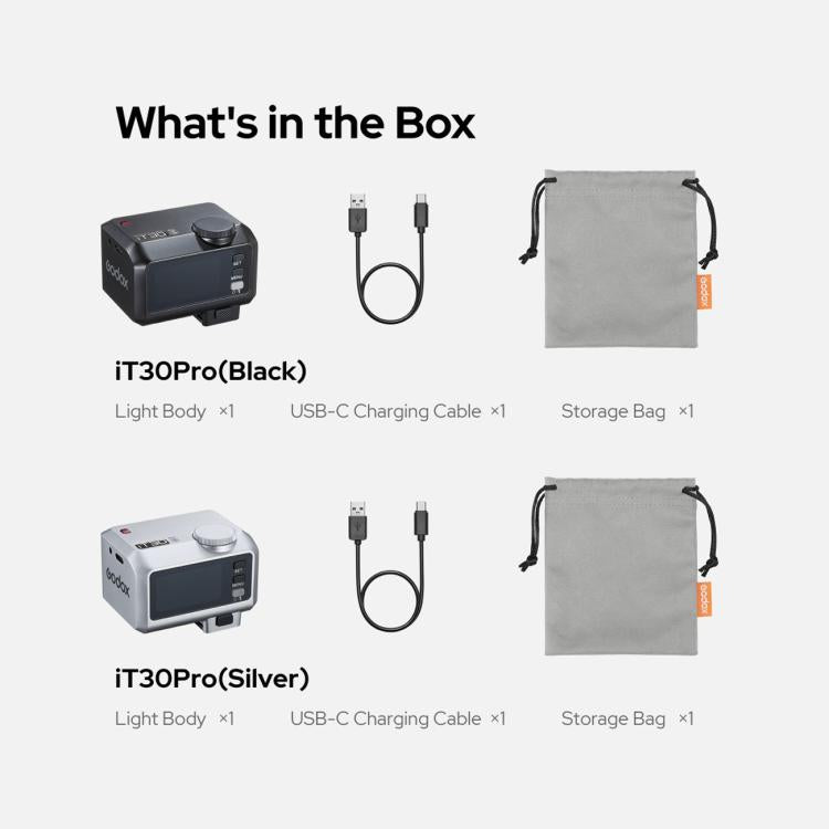 Flash per fotocamera Godox iT30 Pro TTL Mini iFlash, iT30 Pro C For Canon, iT30 Pro N For Nikon, iT30 Pro S For Sony, iT30 Pro F For FUJIFILM, iT30 Pro O For Olympus / Panasonic, iT30 Pro L For Leica