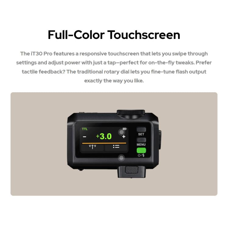 Flash per fotocamera Godox iT30 Pro TTL Mini iFlash, iT30 Pro C For Canon, iT30 Pro N For Nikon, iT30 Pro S For Sony, iT30 Pro F For FUJIFILM, iT30 Pro O For Olympus / Panasonic, iT30 Pro L For Leica