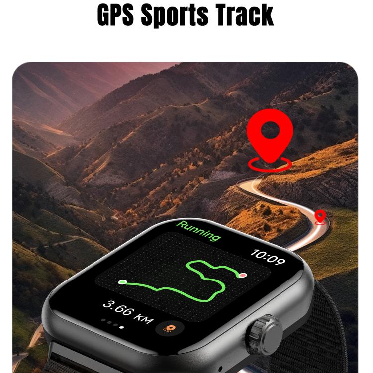 Smartwatch sportivo GPS S339 da 1,85 pollici con display AMOLED, supporto per chiamate Bluetooth, monitoraggio del sonno, ossigenazione del sangue e frequenza cardiaca.