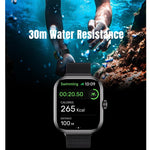 Smartwatch sportivo GPS S339 da 1,85 pollici con display AMOLED, supporto per chiamate Bluetooth, monitoraggio del sonno, ossigenazione del sangue e frequenza cardiaca.