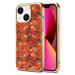 Custodia magnetica galvanizzata per telefono della serie Denor Peony, For iPhone 14 / 13, For iPhone 14 Pro, For iPhone 14 Pro Max, For iPhone 13 Pro Max, For iPhone 13 Pro