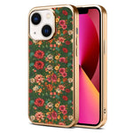Custodia magnetica galvanizzata per telefono della serie Denor Peony, For iPhone 14 / 13, For iPhone 14 Pro, For iPhone 14 Pro Max, For iPhone 13 Pro Max, For iPhone 13 Pro
