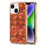 Custodia magnetica galvanizzata per telefono della serie Denor Peony, For iPhone 16 Plus, For iPhone 16, For iPhone 15 Pro Max, For iPhone 15 Pro, For iPhone 15 Plus / 14 Plus, For iPhone 15