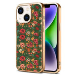 Custodia magnetica galvanizzata per telefono della serie Denor Peony, For iPhone 16 Plus, For iPhone 16, For iPhone 15 Pro Max, For iPhone 15 Pro, For iPhone 15 Plus / 14 Plus, For iPhone 15