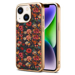 Custodia magnetica galvanizzata per telefono della serie Denor Peony, For iPhone 16 Plus, For iPhone 16, For iPhone 15 Pro Max, For iPhone 15 Pro, For iPhone 15 Plus / 14 Plus, For iPhone 15