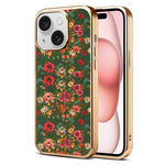 Custodia magnetica galvanizzata per telefono della serie Denor Peony, For iPhone 16 Plus, For iPhone 16, For iPhone 15 Pro Max, For iPhone 15 Pro, For iPhone 15 Plus / 14 Plus, For iPhone 15