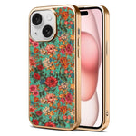 Custodia magnetica galvanizzata per telefono della serie Denor Peony, For iPhone 16 Plus, For iPhone 16, For iPhone 15 Pro Max, For iPhone 15 Pro, For iPhone 15 Plus / 14 Plus, For iPhone 15