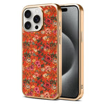 Custodia magnetica galvanizzata per telefono della serie Denor Peony, For iPhone 16 Plus, For iPhone 16, For iPhone 15 Pro Max, For iPhone 15 Pro, For iPhone 15 Plus / 14 Plus, For iPhone 15