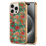 Custodia magnetica galvanizzata per telefono della serie Denor Peony, For iPhone 16 Plus, For iPhone 16, For iPhone 15 Pro Max, For iPhone 15 Pro, For iPhone 15 Plus / 14 Plus, For iPhone 15