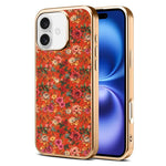 Custodia magnetica galvanizzata per telefono della serie Denor Peony, For iPhone 16 Plus, For iPhone 16, For iPhone 15 Pro Max, For iPhone 15 Pro, For iPhone 15 Plus / 14 Plus, For iPhone 15
