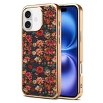 Custodia magnetica galvanizzata per telefono della serie Denor Peony, For iPhone 16 Plus, For iPhone 16, For iPhone 15 Pro Max, For iPhone 15 Pro, For iPhone 15 Plus / 14 Plus, For iPhone 15