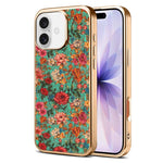 Custodia magnetica galvanizzata per telefono della serie Denor Peony, For iPhone 17 Pro Max, For iPhone 17 Pro, For iPhone 17, For iPhone Air, For iPhone 16 Pro Max, For iPhone 16 Pro