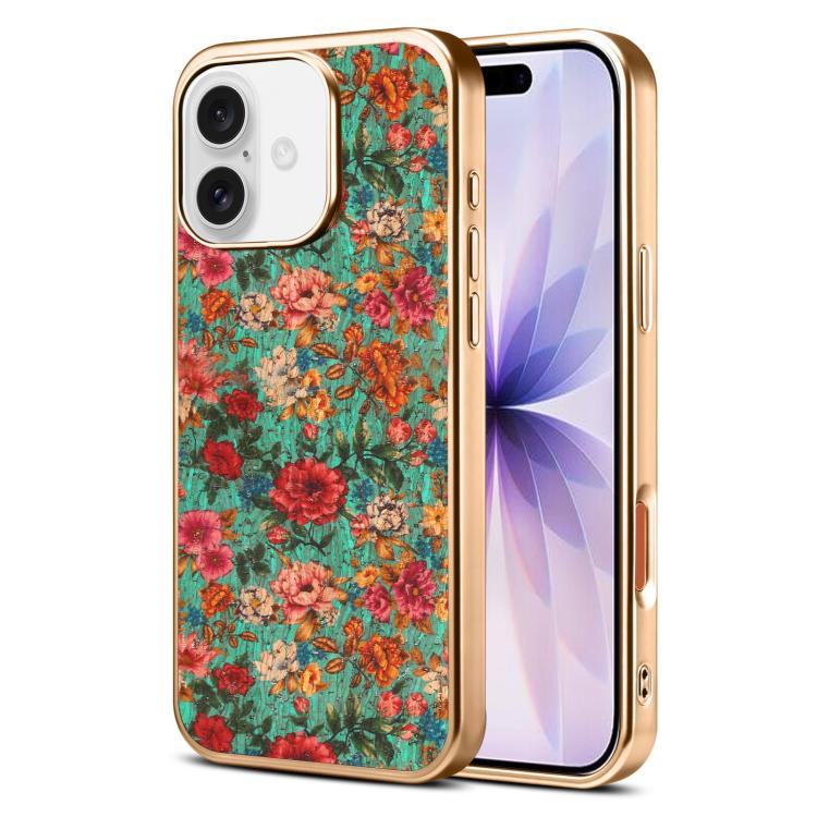 Custodia magnetica galvanizzata per telefono della serie Denor Peony, For iPhone 17 Pro Max, For iPhone 17 Pro, For iPhone 17, For iPhone Air, For iPhone 16 Pro Max, For iPhone 16 Pro