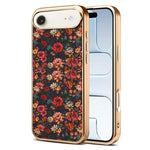 Custodia magnetica galvanizzata per telefono della serie Denor Peony, For iPhone 17 Pro Max, For iPhone 17 Pro, For iPhone 17, For iPhone Air, For iPhone 16 Pro Max, For iPhone 16 Pro