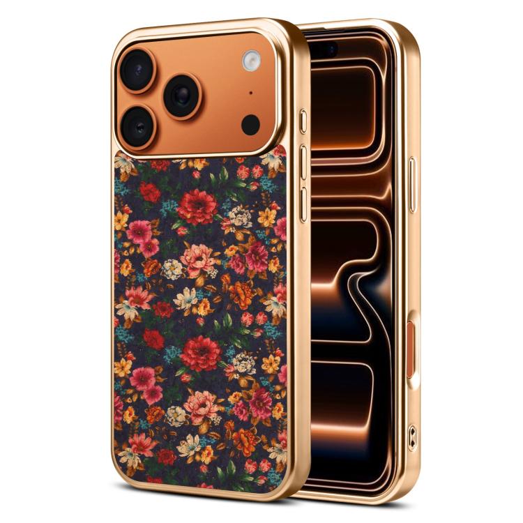 Custodia magnetica galvanizzata per telefono della serie Denor Peony, For iPhone 17 Pro Max, For iPhone 17 Pro, For iPhone 17, For iPhone Air, For iPhone 16 Pro Max, For iPhone 16 Pro