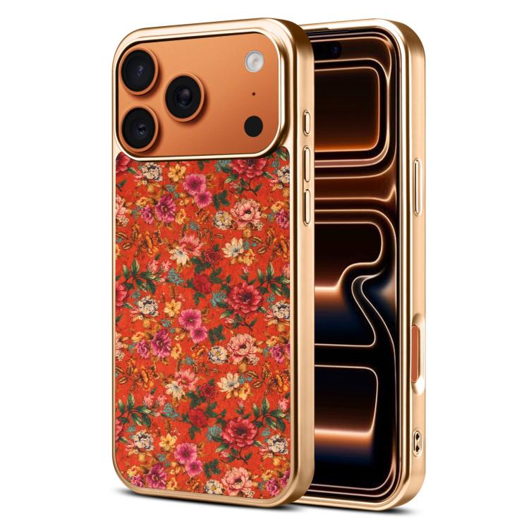 Custodia magnetica galvanizzata per telefono della serie Denor Peony, For iPhone 17 Pro Max, For iPhone 17 Pro, For iPhone 17, For iPhone Air, For iPhone 16 Pro Max, For iPhone 16 Pro